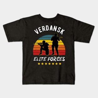 Gaming Verdansk Elite Forces Warzone Gamer Kids T-Shirt